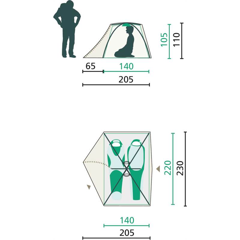 Jack Wolfskin Skyrocket II Dome 2 Person Tent-5